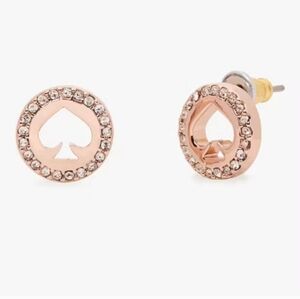 Kate Spade Rose Gold Spade Earrings